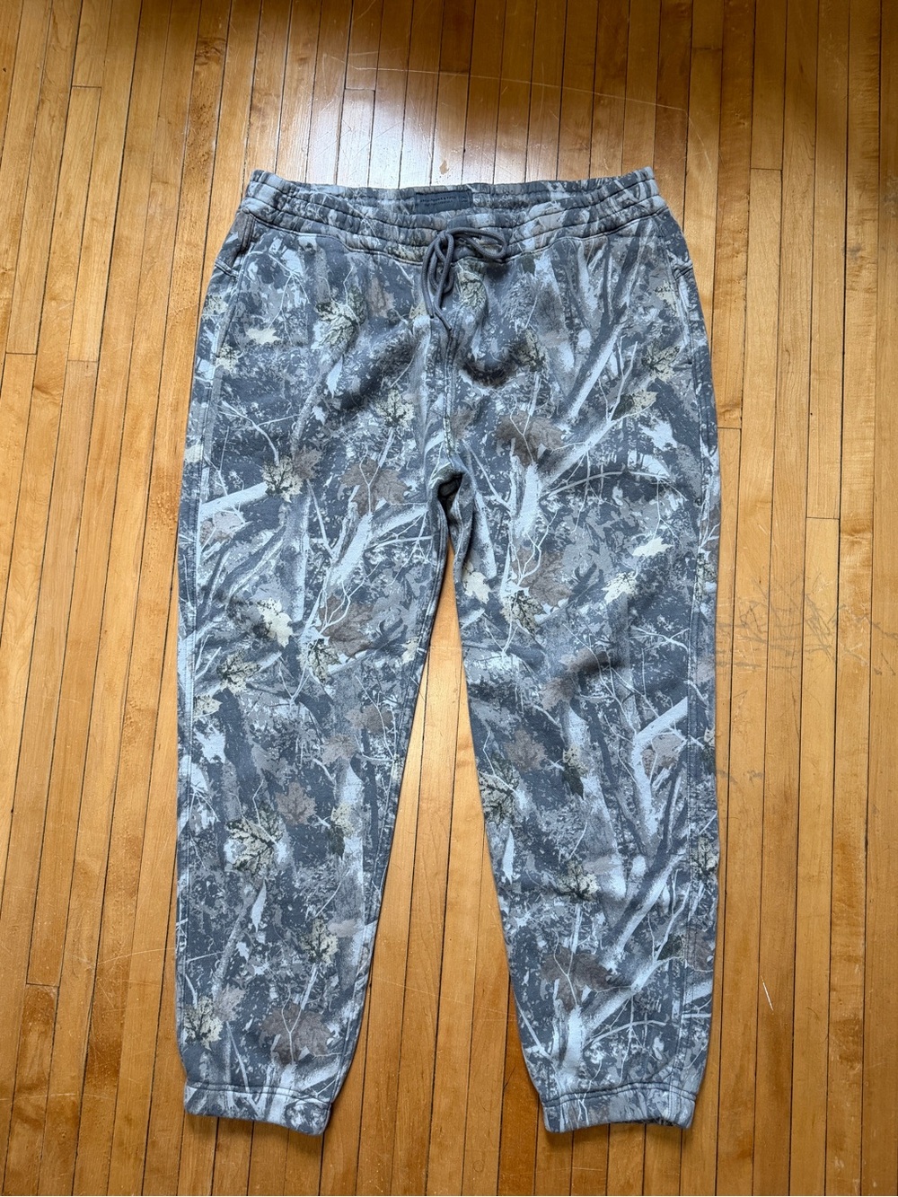 Abercrombie & Fitch Soft A&F Essentials Gray Camo Sweatpants Mens Sz. XL (Long)